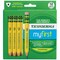12ct First Wooden Pencils W/eraser Short Large Triangle Barrel
